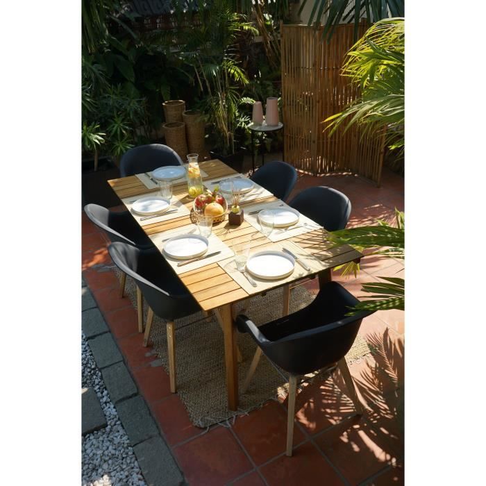 Ensemble Repas de jardin KALEO 6 personnes - Cdiscount