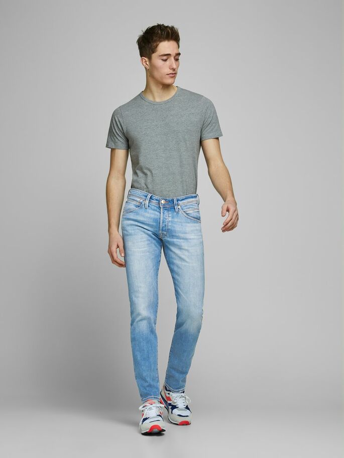 Jack & Jones GLENN FOX AM 967 JEAN SLIM Blue / Blue Denim