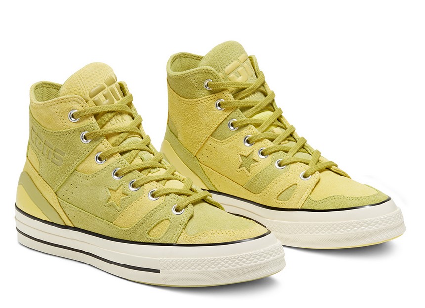 Converse Unisexe Earth Tone Suede Chuck 70 E260 High Top green banana/limelight/egret