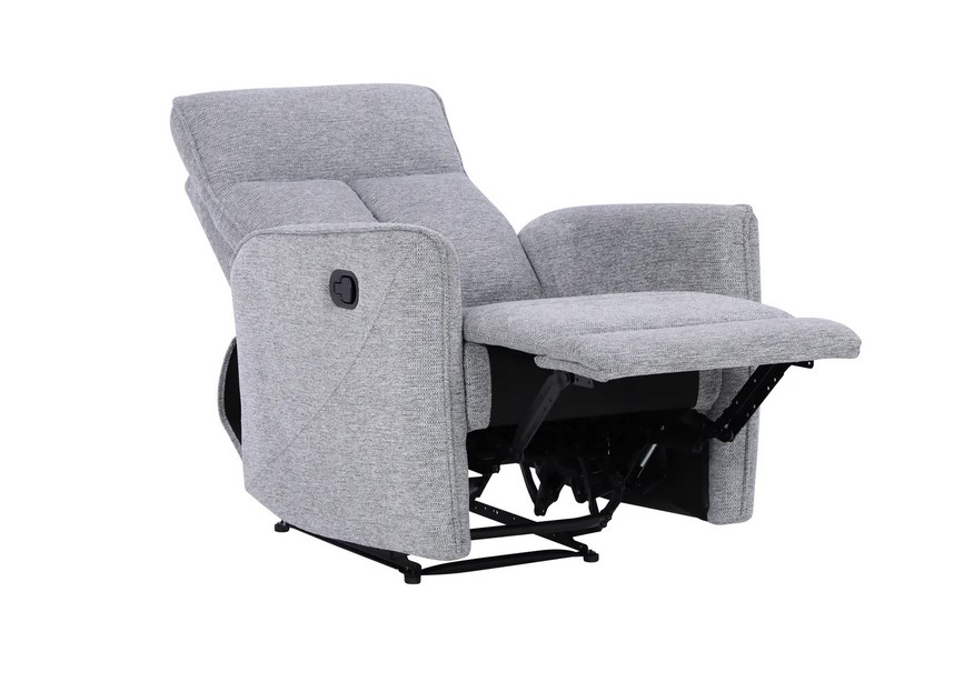 Fauteuil relax manuel JOY tissu gris - BUT