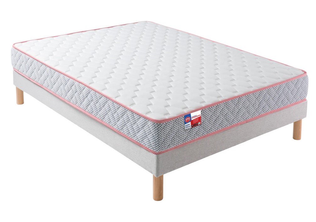 Matelas + sommier MERINOS GUINGUETTE 140x190 cm