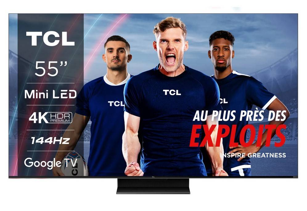 Téléviseur QLED TCL 55C804 139 cm Google TV 4K