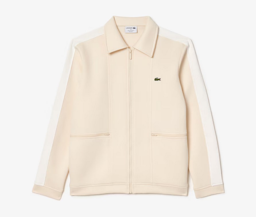 Veste de survêtement PARIS Homme Lacoste Fabriqué en France Blanc