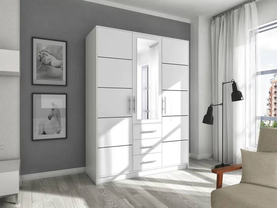 Armoire HONOLULU A148 Blanche - Mobilier1