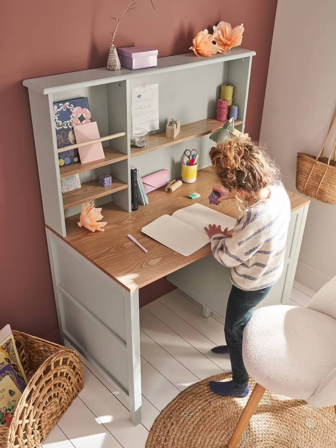 Bureau enfant PARISIENNE vert d'eau - Vertbaudet