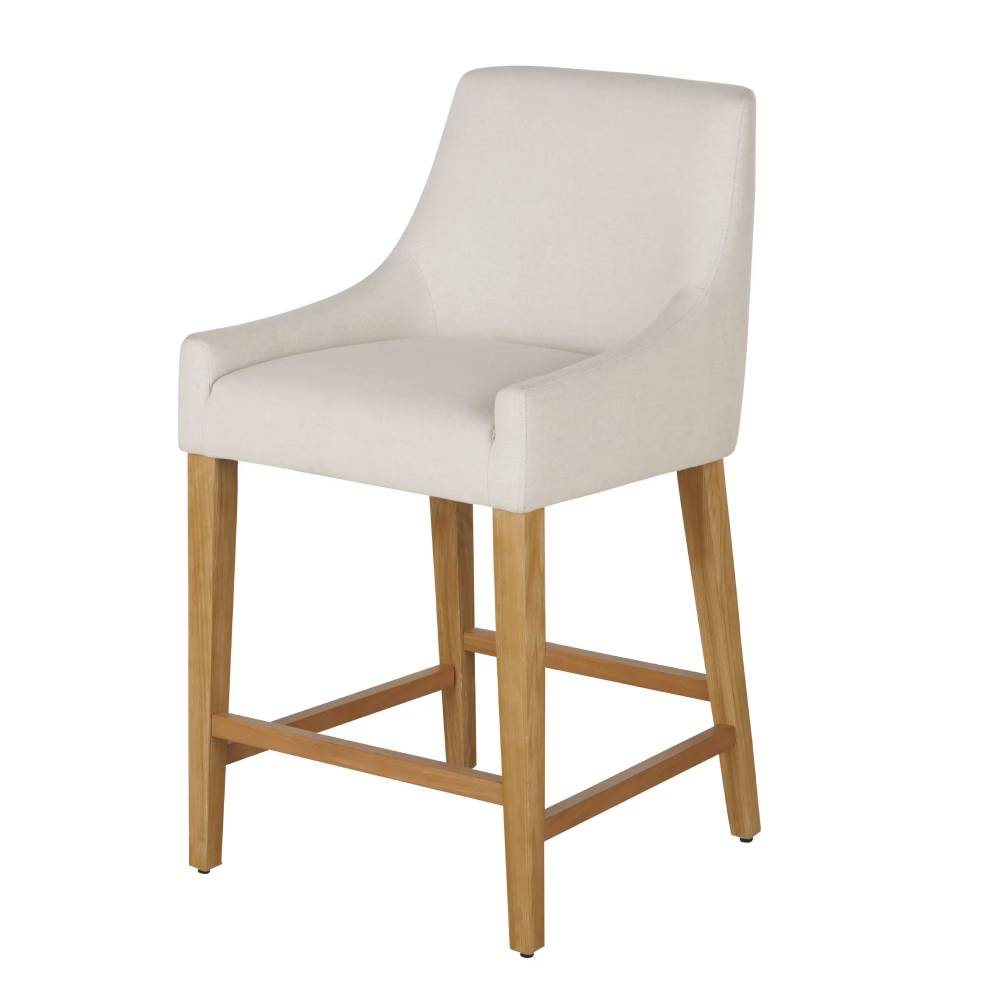 Chaises FOLLY pour îlot central beige en bois de peuplier et bouleau (x2) - Chaises Maisons du Monde