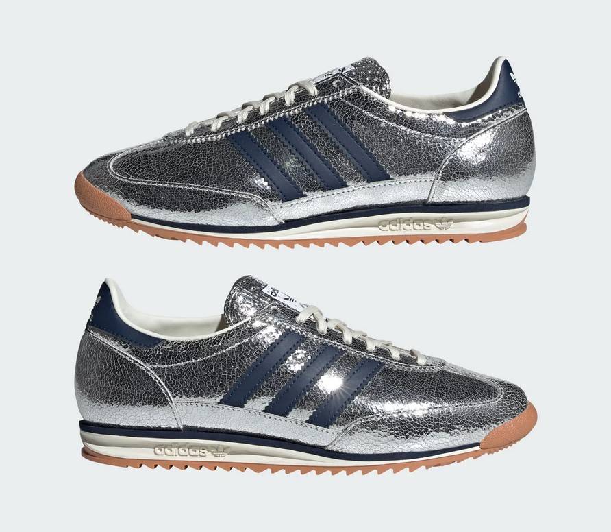 ADIDAS ORIGINALS SL 72 OG Baskets Basses Femme Métallisé/Marine collégial/Blanc cassé