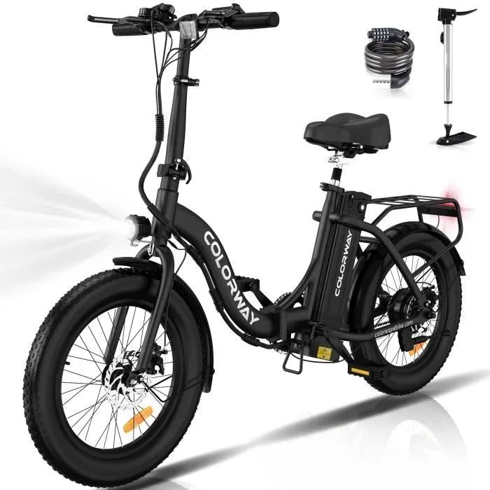 Vélo Électrique Pliable COLORWAY BK6G-CW 25 km/h autonomie 45 km