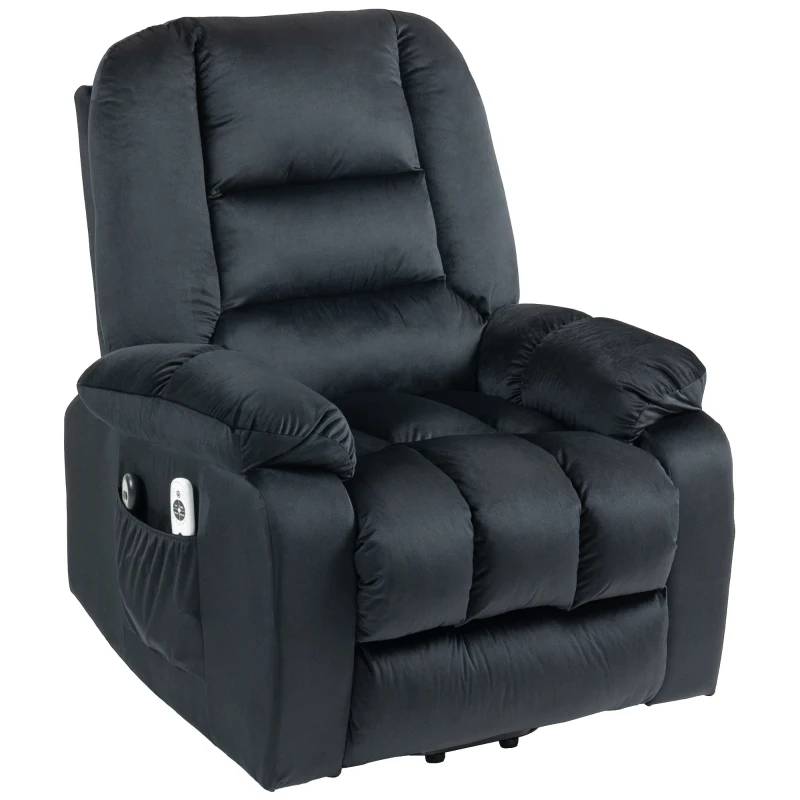 HOMCOM Fauteuil releveur de relaxation électrique inclinable 8 points de massage