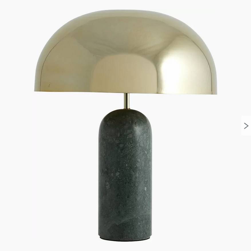 Lampe à poser ATLAS Nordal en marbre vert 49 cm