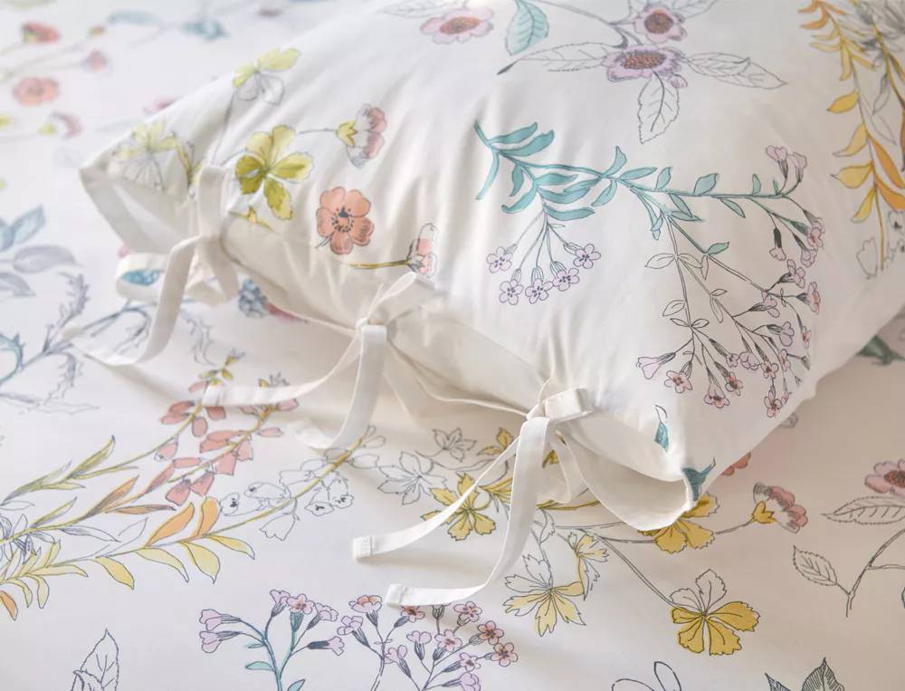 Linge de lit En Aquarelle Fermeture nouettes 100% coton - Linvosges