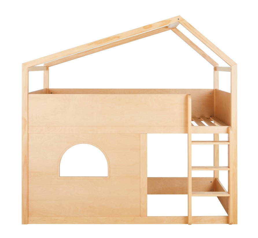 Lit cabane surélevé SLOAN 90x190 cm - Lit Enfant Maisons du Monde