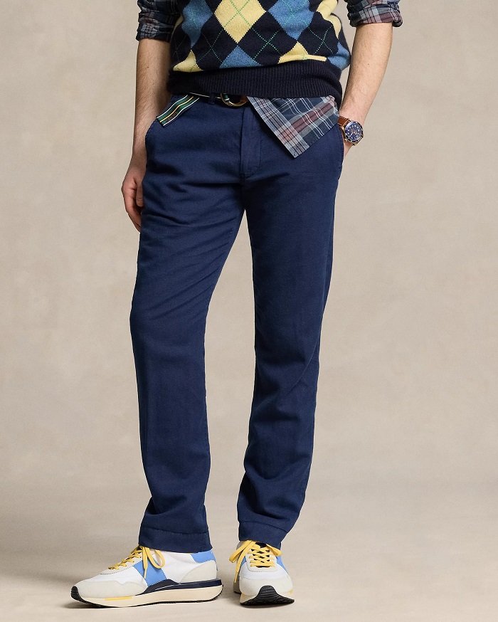 Polo Ralph Lauren Pantalon droit en lin-coton