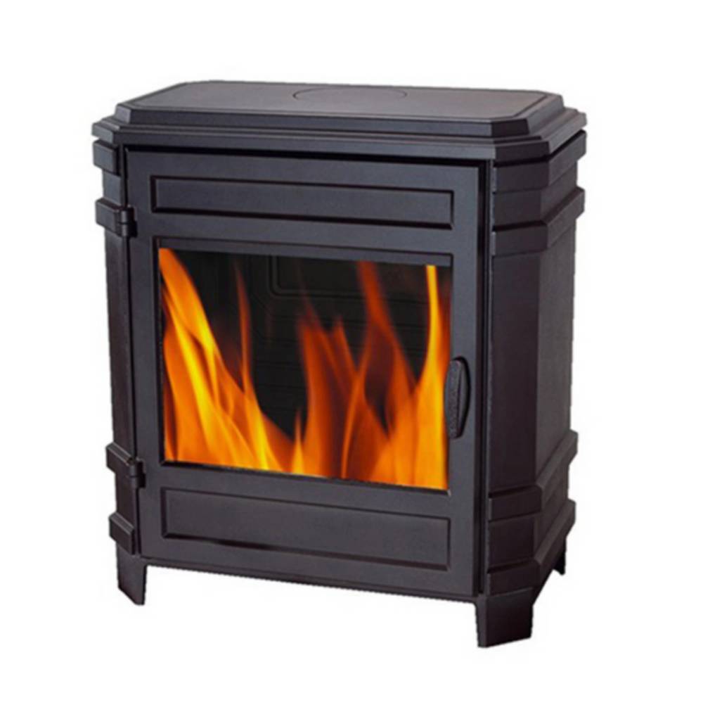 Poêle à bois en fonte Invicta VOSGES 8kW 90m² noir en fonte