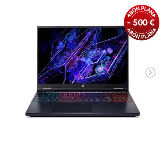 ACER Predator Helios Neo 16 PHN16-72 Ordinateur portable Gamer Noir