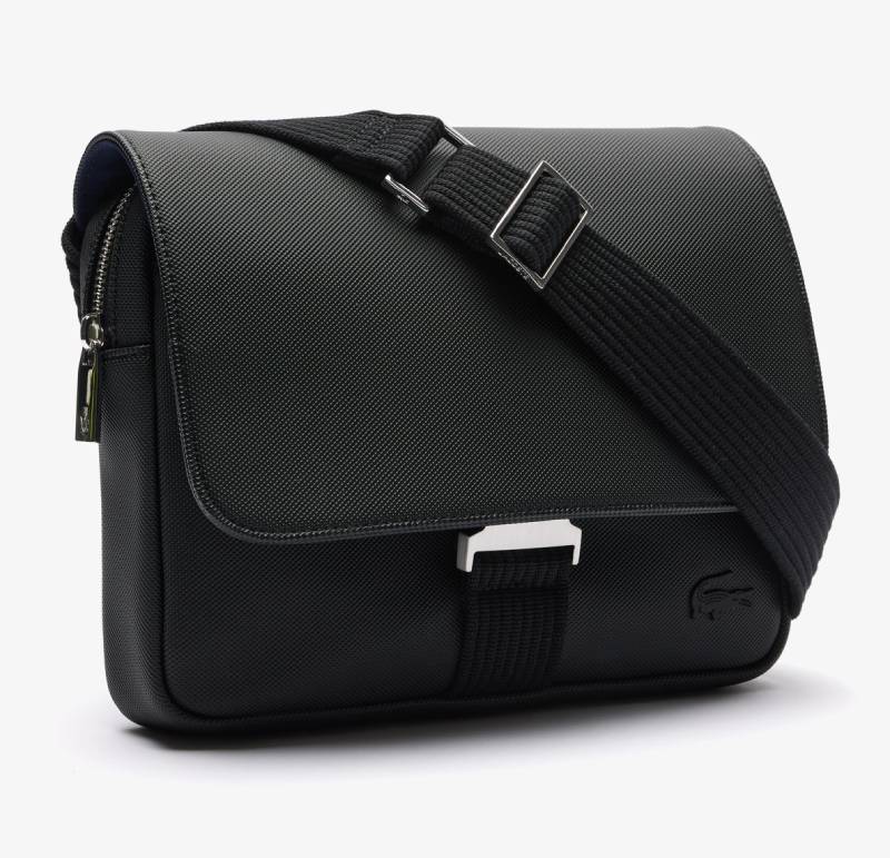 Sac à rabat Homme Classic Lacoste poche spéciale iPad noir