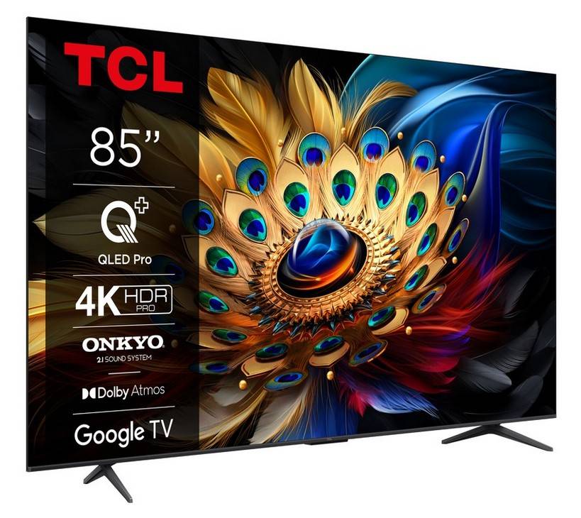 TV QLED TCL 85C61B 216 cm Google TV