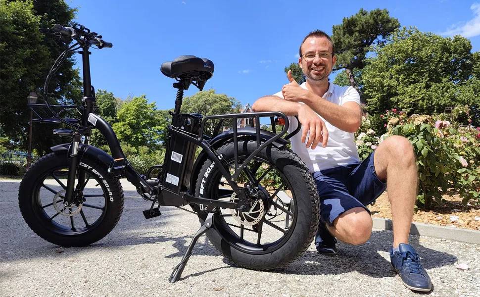 Fat Bike électrique pliant CMACEWHEEL Y20 45km/h Autonomie 80-100 km