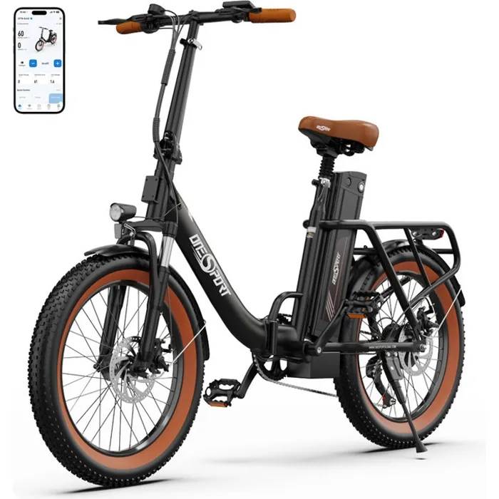 Vélo Électrique Pliable ONESPORT OT16 25km/h Autonomie 100-120 km