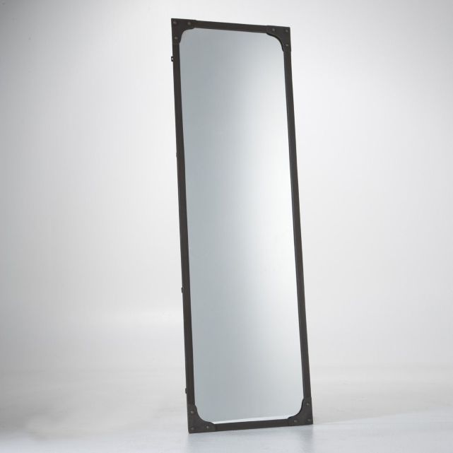 Miroir métal taille XL style industriel Lenaig - Miroir La Redoute