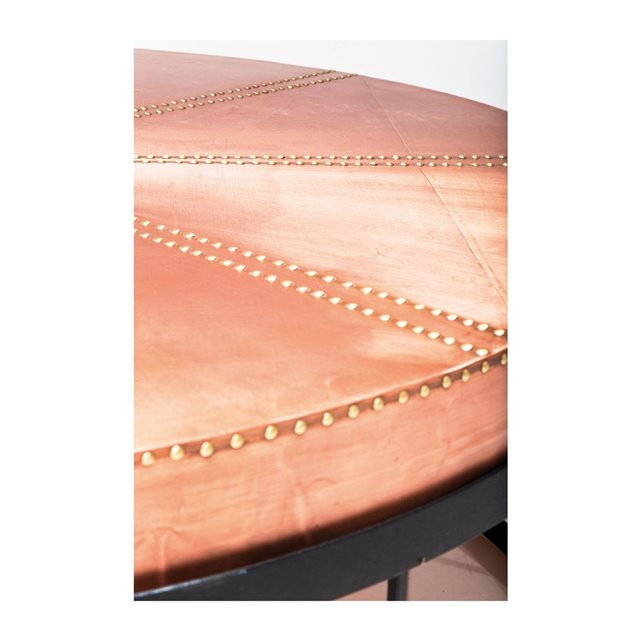 Table Basse Ronde Rivet Copper Kare Design