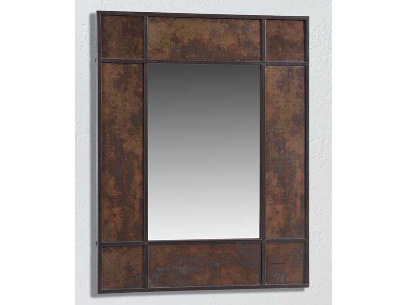 Miroir UsineDeco - Promo Miroir Rust en métal Prix 139,00 Euros