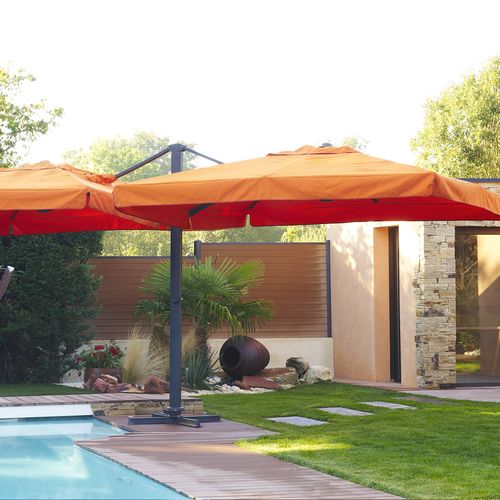 Dcb Garden Parasol en aluminium, Parasol Rue du Commerce