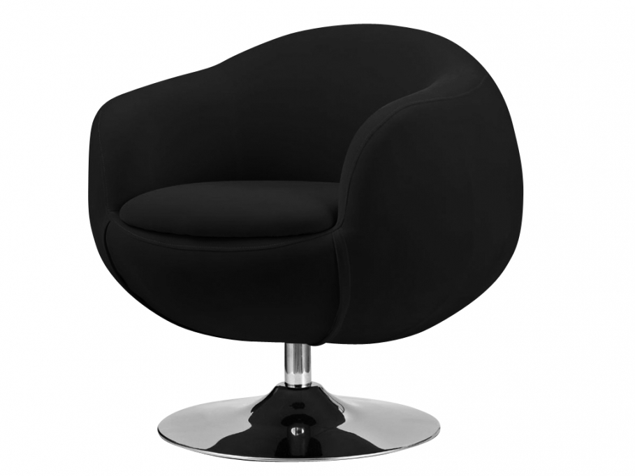 Fauteuil Vente Unique, Fauteuil WHISPER Tissu Noir