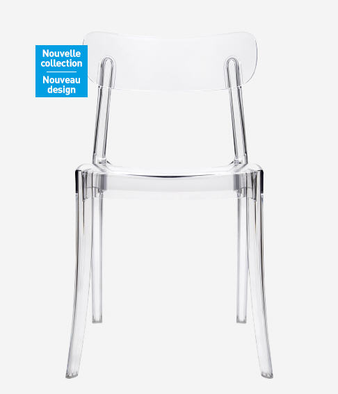 Chaises Habitat - GIOVANNI Chaise transparente en plastique