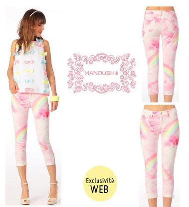 Pantalon Arc en Ciel Manoush, Pantalon Monshowroom