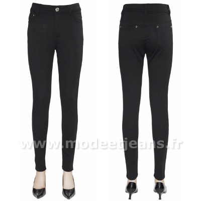 Pantalon slim taille haute - 18,90 euros - Pantalon slim taille haute Modeetjeans