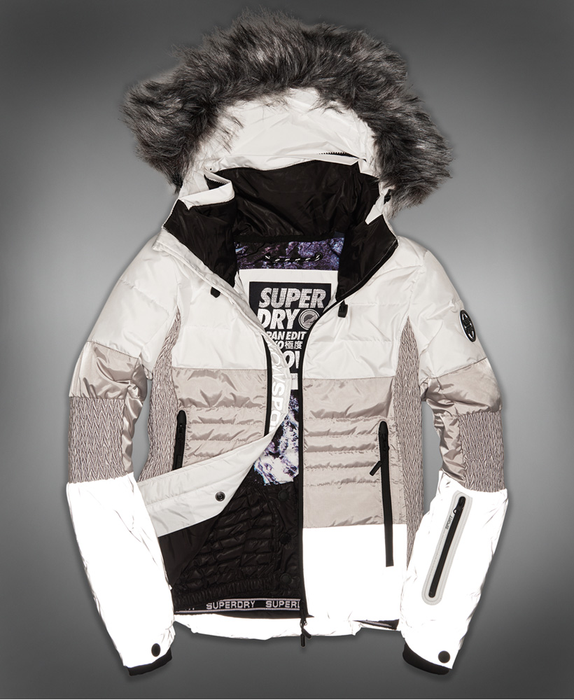 manteau de ski superdry femme