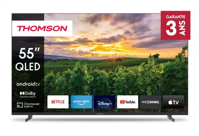 TV QLED Thomson 55QA2S13 139 cm 4k Android TV pas cher en promotion chez CDISCOUNT