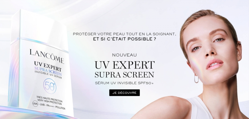 UV Expert Supra Screen Lancôme: Protection solaire SPF50+ & Soin anti-âge - Soin Visage Lancôme