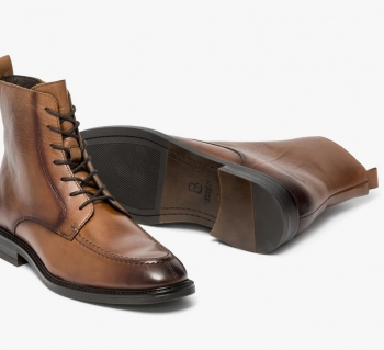 BOOTS MATIS Bocage Homme en cuir Cognac  : un investissement mode