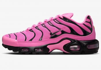 Nike Air Max Plus SE Baskets Basses Rose/Noir Ludique - Baskets Femme Nike