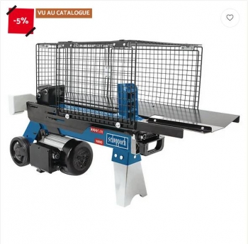 Fendeur de bûches horizontal électrique SCHEPPACH HL760LS 7 tonnes pas cher - Fendeuse à Bois Bricomarché