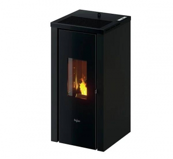 Poêle à granules VERA 7 Pegaso 7 kW noir et anthracite pas cher : Chaleur douce et design élégant