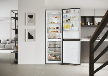 Réfrigérateur congélateur en bas Haier HDW1618DNPK 341L - Soldes Darty à 599.99€