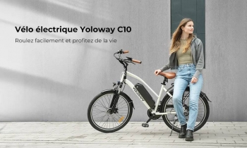 Vélo électrique YOLOWAY C10 25km/h Maxi Autonomie 45-55 km