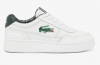 Sneakers ACECLIP Premium Homme Lacoste en cuir Blanc/Vert foncé : Élégance, Confort et Performance