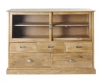 Buffet CEZANNE 2 portes en verre et 5 tiroirs : Réduction -40% BLACK FRIDAY Maisons du Monde