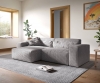 Soldes Canapé d'angle SIRPIO XL 270x170 cm Velours côtelé Gris : Réduction -930€ DELIFE