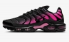 Nike Air Max Plus Baskets Basses Noir/Hyper rose/Noir - Baskets Homme Nike