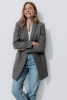 GISELE by Promod court manteau en laine Gris clair - Manteau Femme Promod