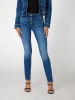 Jean SKINNY 1981 Guess avec bouton apparent Bleu - Jeans Femme Guess