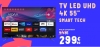 Promotion exceptionnelle sur la Smart Tech TV LED VIDAA 139 cm 4K UHD chez CDISCOUNT - Seulement 299,90 € TTC !