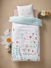 Parure enfant Magicouette FLOWERS avec coton recyclé multicolore pas cher - Linge de lit Enfant Vertbaudet